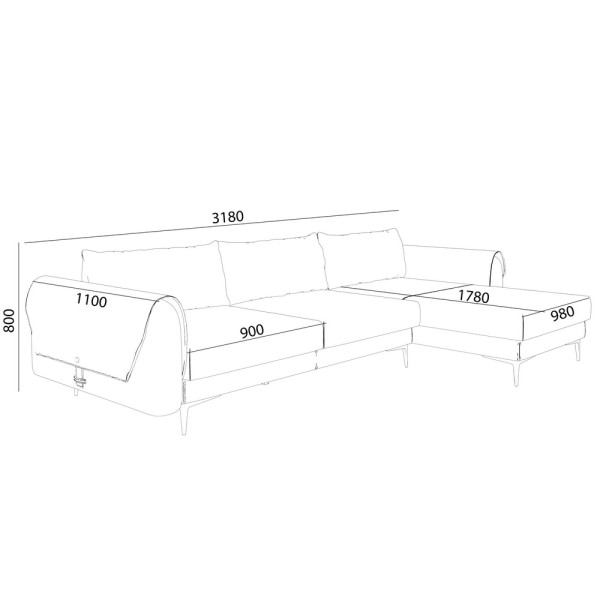 Кутовий диван Karl – комфорт та стиль для вашого інтер'єру