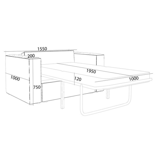 Розкладний диван Madison 1 від Elite Mebel