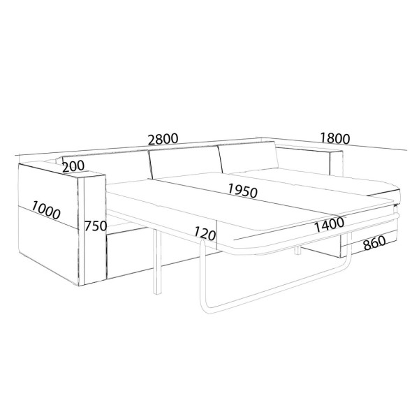Кутовий розкладний диван Madison - стиль та комфорт для вашого дому