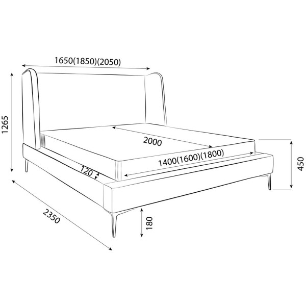 Ліжко Tiffany - Стильне та зручне ліжко для вашої спальні