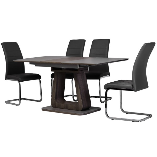 Стіл TML-521-1 Сірий матовий 120-160