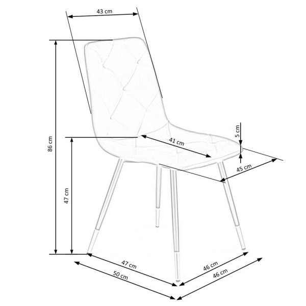 Стілець K-438 для кухні – стильний та зручний