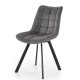 Стілець K-332 — сучасний металевий стілець з тканини та ППУ