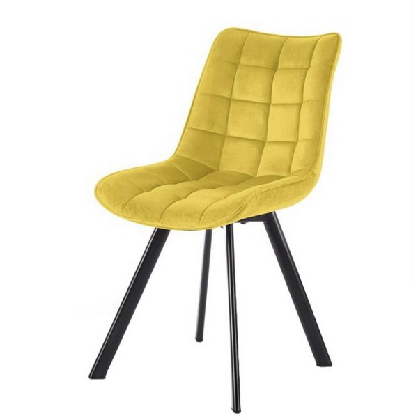 Стілець K-332 — сучасний металевий стілець з тканини та ППУ