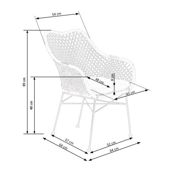 Стілець K336 - універсальний стілець для кухні та саду