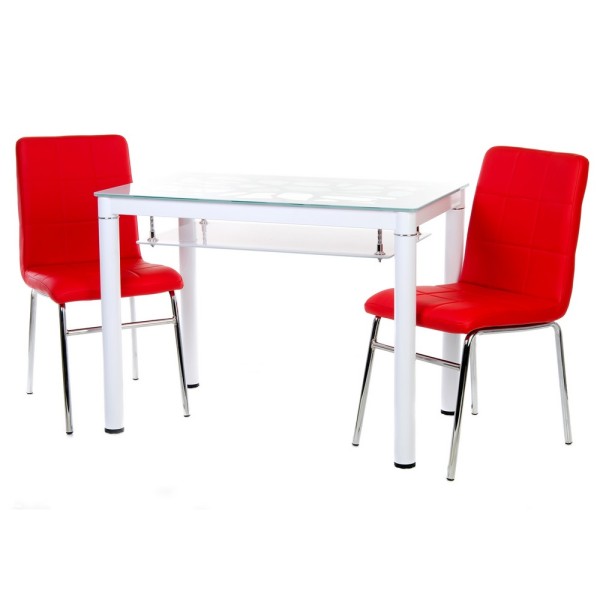 Стіл Т-300-2 60x100 см - Сучасний кухонний стіл з полицею