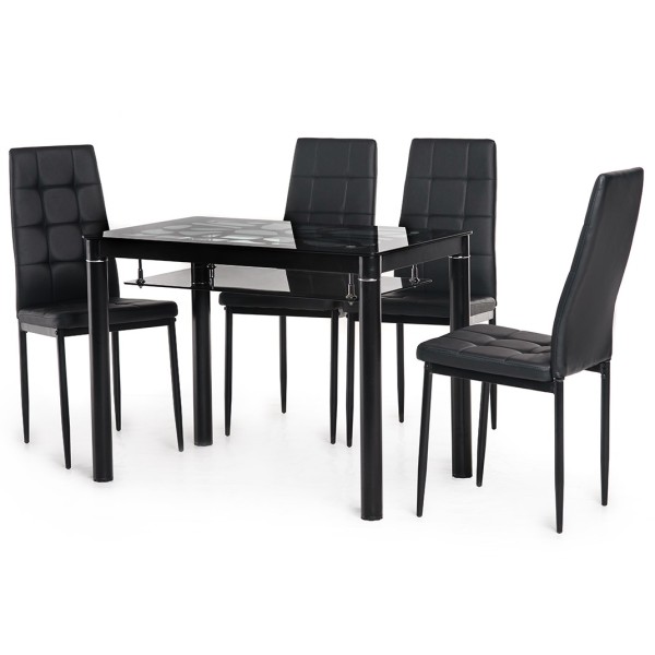 Стіл Т-300-2 60x100 см - Сучасний кухонний стіл з полицею