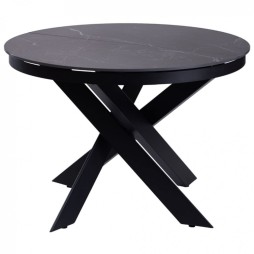 Стіл Moon Black Marble d-110 см