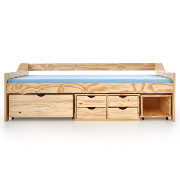 Односпальне ліжко Maxima 2 з висувними ящиками