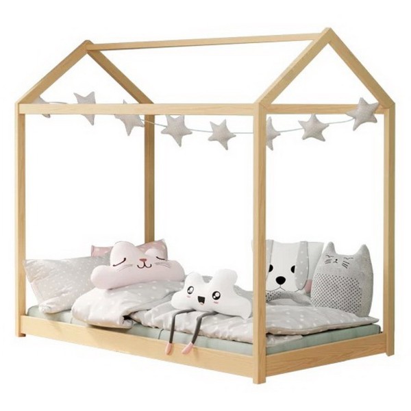 Односпальне ліжко Yogi з масиву сосни