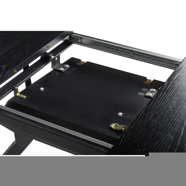 Стіл TM-95 чорний 120-160 см - стильний стіл для кухні та кафе