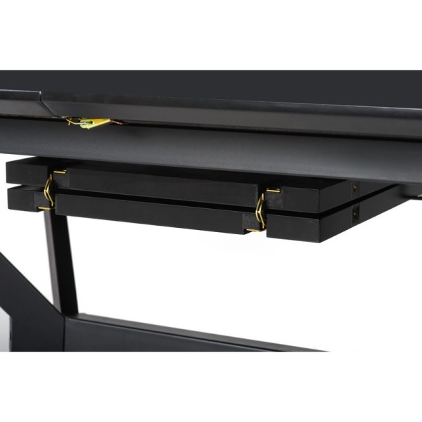 Стіл TM-95 чорний 120-160 см - стильний стіл для кухні та кафе