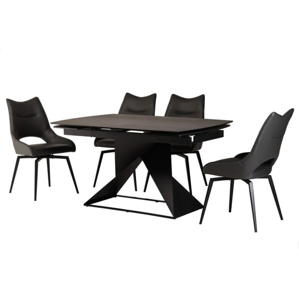 Стіл TML-820 Графит 140-200 см