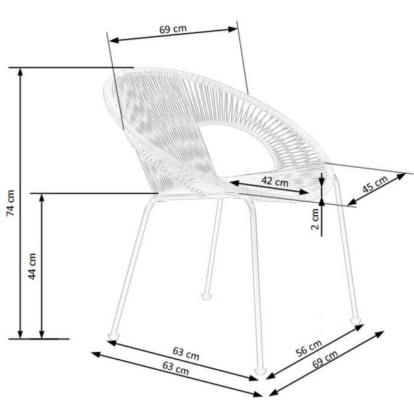 Стілець Bari — сучасний дизайн і комфорт