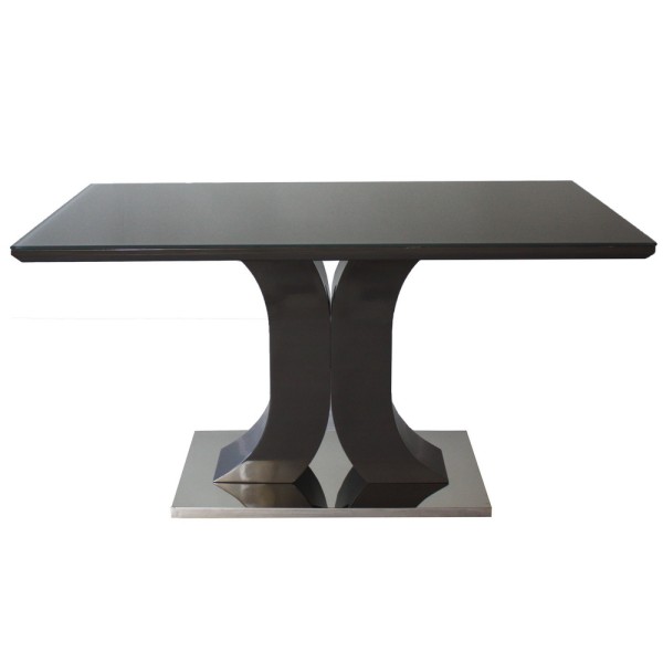 Стіл Carolina Dark Grey Gloss 80х140 см