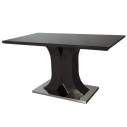 Стіл Carolina Dark Grey Gloss 80х140 см