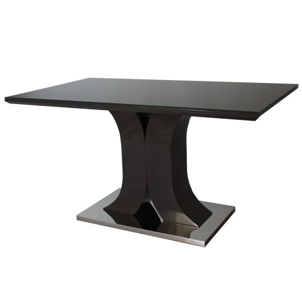 Стіл Carolina Dark Grey Gloss 80х140 см