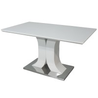 Стіл Carolina White Gloss 80х140 см