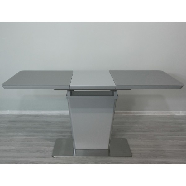 Стіл Dallas Light grey satin 120-160 см