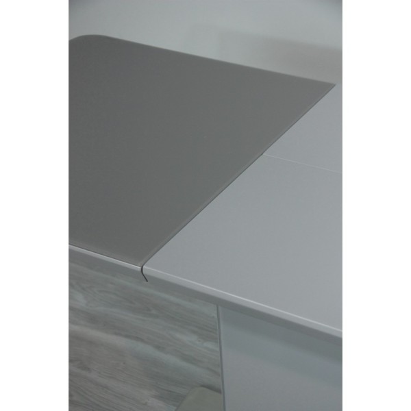Стіл Dallas Light grey satin 120-160 см
