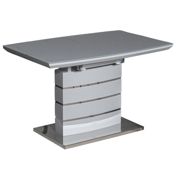 Стіл Houston Light Grey Gloss 120-160 см - стильний та практичний стіл для вашої кухні