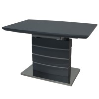 Стіл Houston Satin dark grey 120-160 см