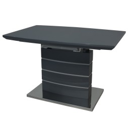 Стіл Houston Satin dark grey 120-160 см