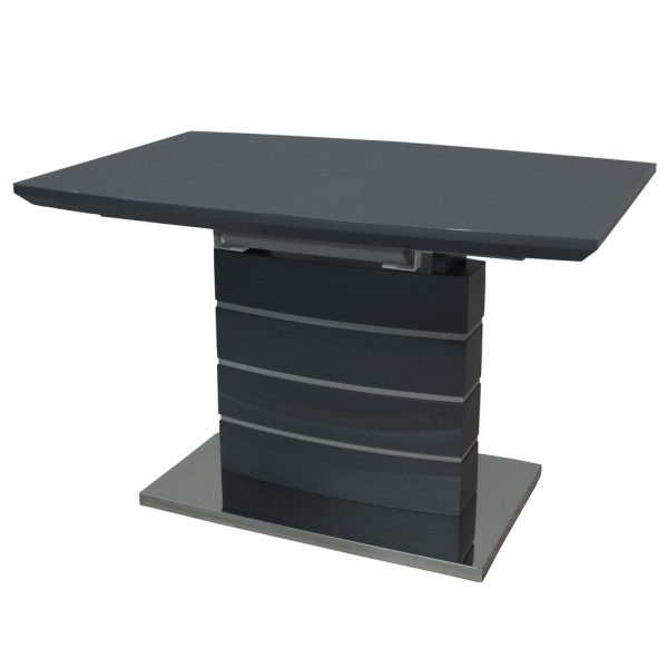 Стіл Houston Satin dark grey 120-160 см