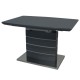 Стіл Houston Satin dark grey 120-160 см