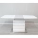 Стіл Houston White Satinn 120-160 см – сучасний стіл для вашої кухні