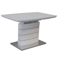 Стіл Houston White Satinn 120-160 см