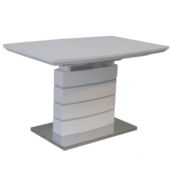 Стіл Houston White Satinn 120-160 см – сучасний стіл для вашої кухні
