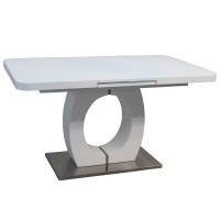 Стол Calvados White satin 140-180 см