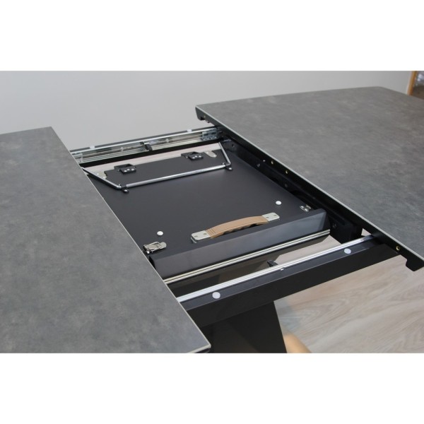 Стіл Diamante Black Ceramic 160-200 см