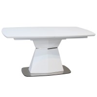 Стол Diamante White Satin 160-210 см