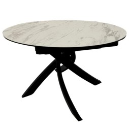 Стіл Caezar White Matt Ceramic HY03 d-120 см