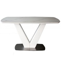 Стіл California White Matt Ceramic ZH01 80х140 см