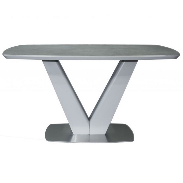 Стіл California Light Grey Satin Ceramic HY04 140 см — розкладний стіл для кухні