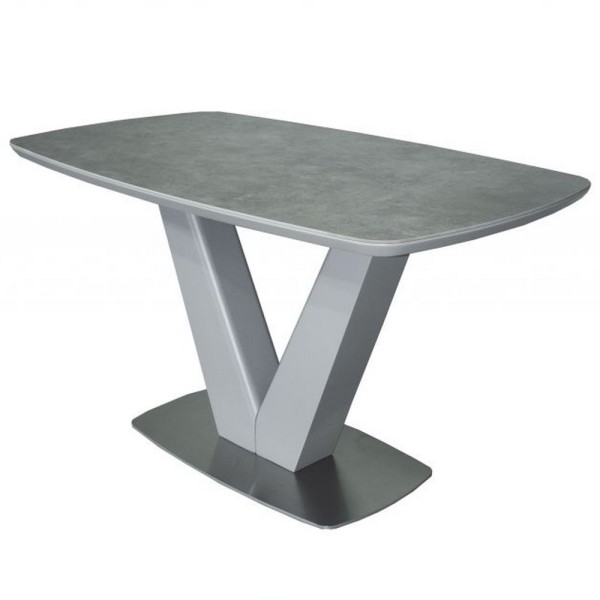 Стіл California Light Grey Satin Ceramic HY04 140 см — розкладний стіл для кухні