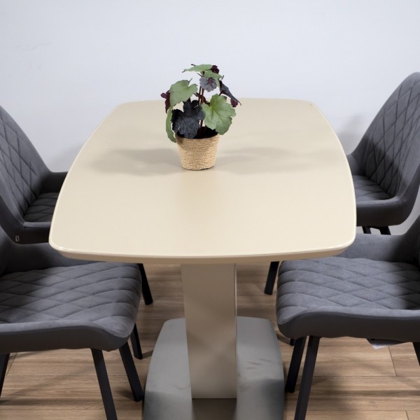 Стіл California Beige Satin 80х140 см — розкладний стіл для кухні