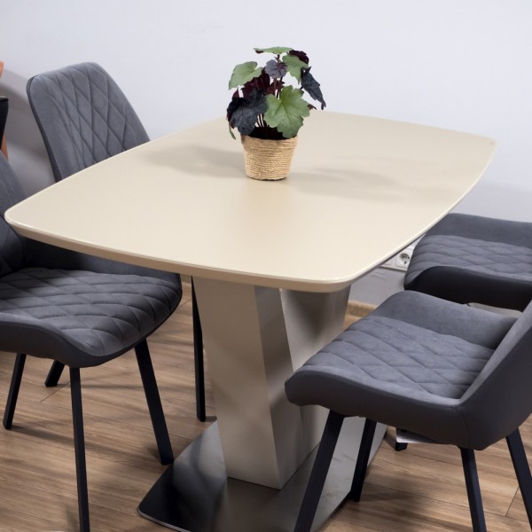 Стіл California Beige Satin 80х140 см — розкладний стіл для кухні