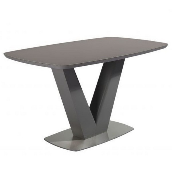 Стіл California Light Grey Satin 140 см – розкладний стіл для кухні