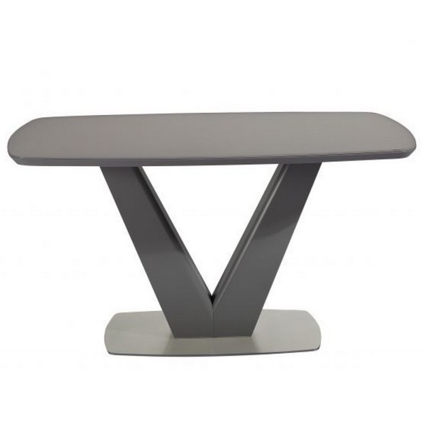 Стіл California Light Grey Satin 140 см – розкладний стіл для кухні