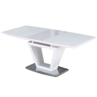 Стіл Seattle White Satin 140-180 см