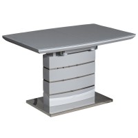 Стіл Houston Mini Light Grey Satin 110-150 см