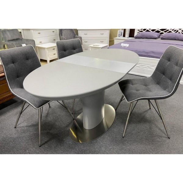Стіл Virginia Light Grey Satin 120-150 см