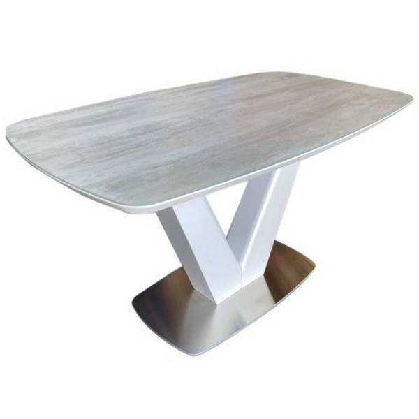 Стіл California White MJ027 140 см - стильний вибір для вашої кухні