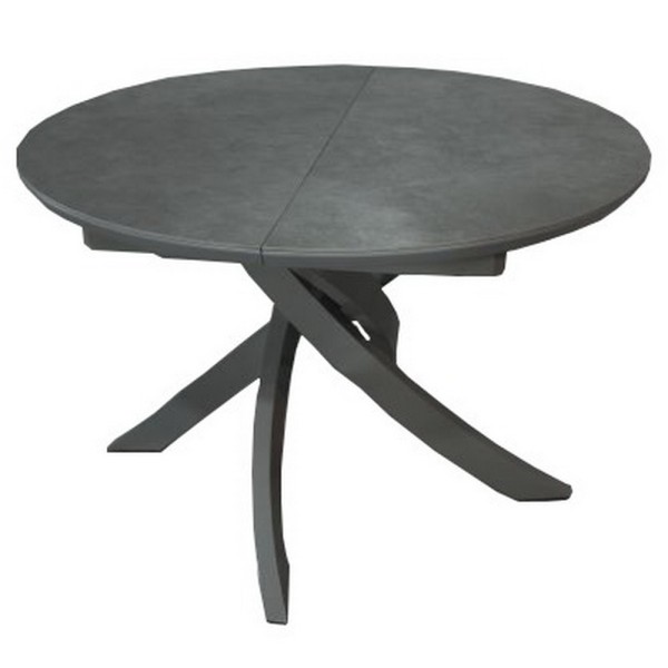 Стіл Caezar Grey Matt Ceramic HY04 — сучасний розкладний стіл для кухні
