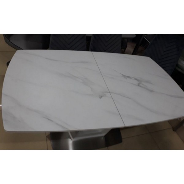 Стіл Arizona White Matt Ceramic ZH01 140-180 см - Сучасний розкладний стіл для вашої кухні
