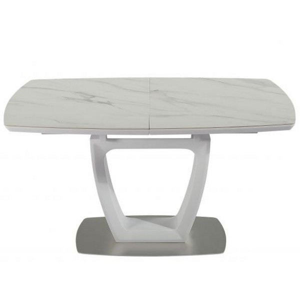 Стіл Arizona White Matt Ceramic ZH01 140-180 см - Сучасний розкладний стіл для вашої кухні